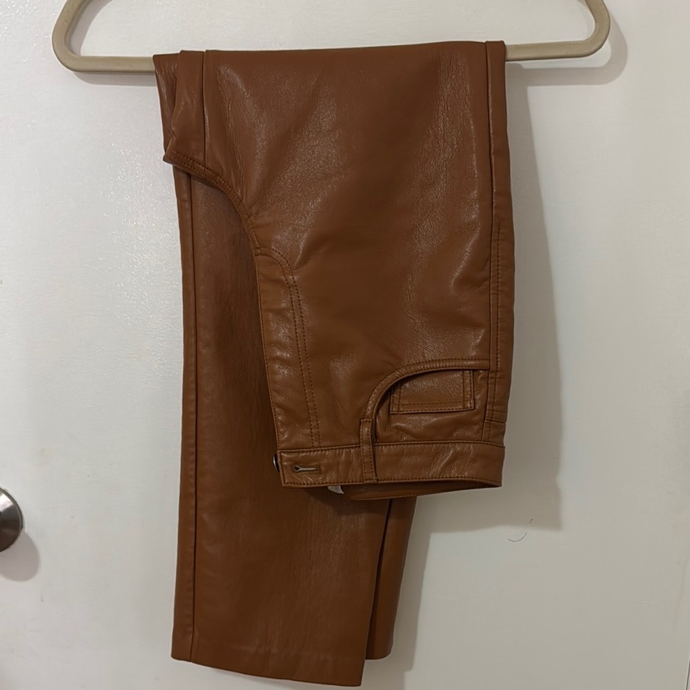 Brown Leather Pants